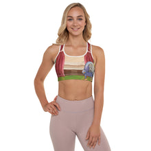 Load image into Gallery viewer, &quot;Waiting for Mom&quot; Padded Sports Bra - Whimsy Fit Workout Wear
