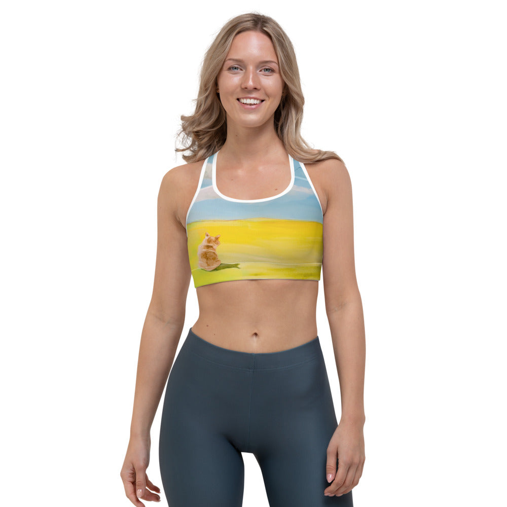 “Red Balloon”Sports Bra - Whimsy Fit Workout Wear