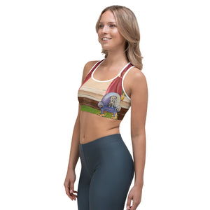 "Waiting for Mom" Sports bra - Whimsy Fit Workout Wear