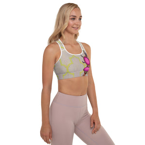 "Don't Tip" Padded Sports Bra - Whimsy Fit Workout Wear